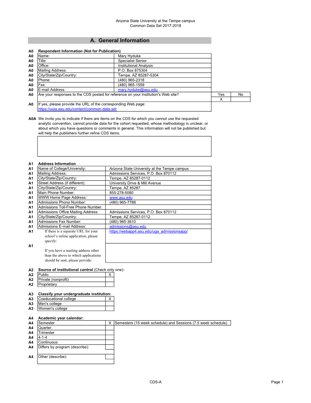 ASU CDS 2017-2018 Tempe Campus Final 05-01-18.Xlsx