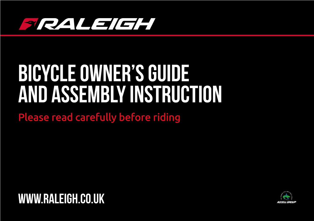 BICYCLE OWNER's GUIDE and ASSEMBLY INSTRUCTION