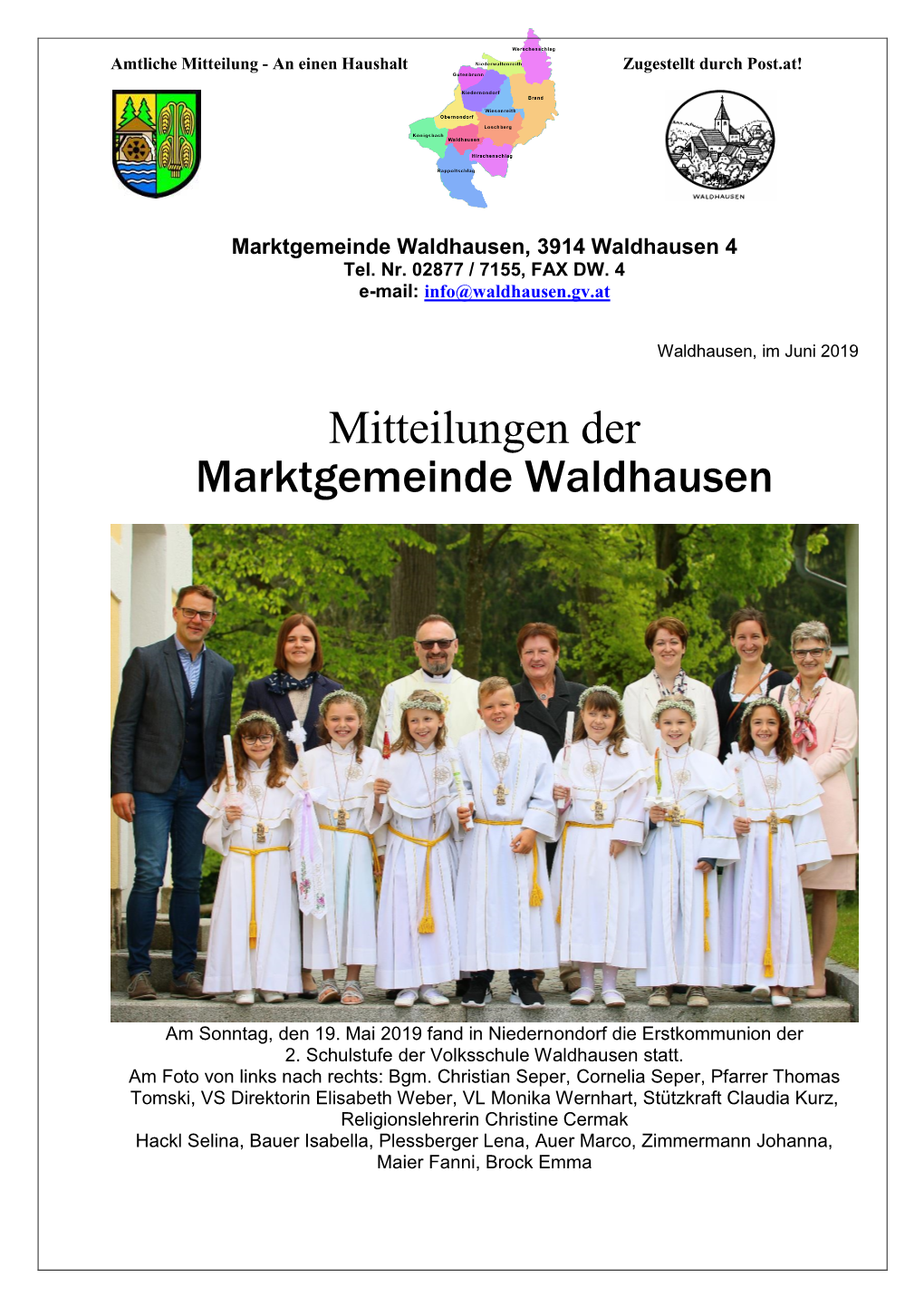 Gemeindezeitung Juni 2019