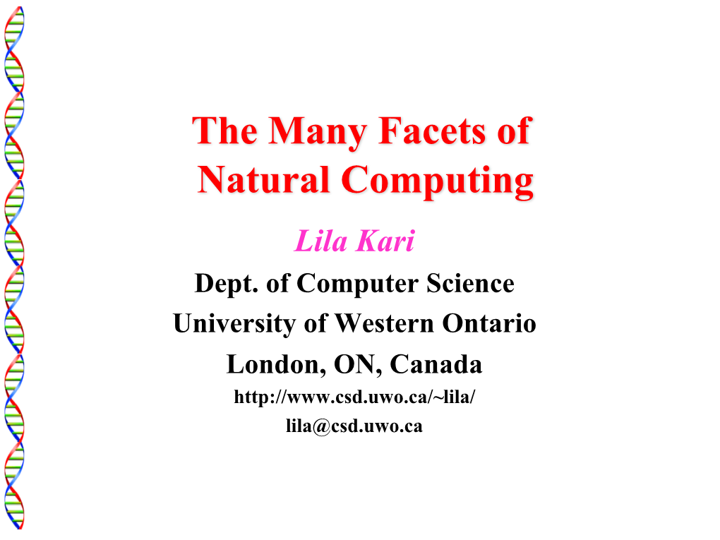 Natural Computing 2017