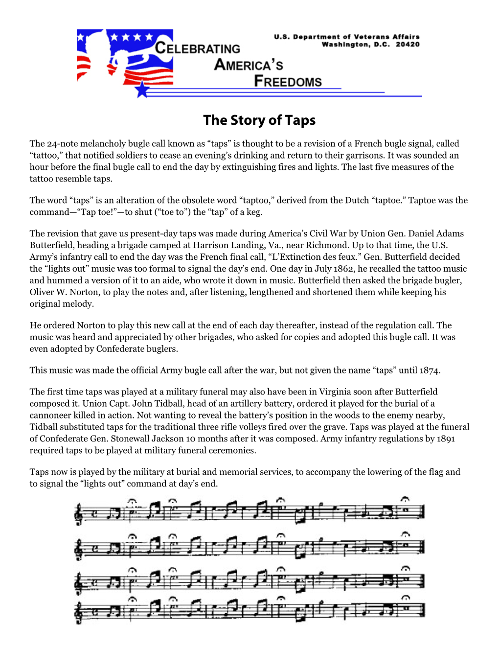 The Story of Taps