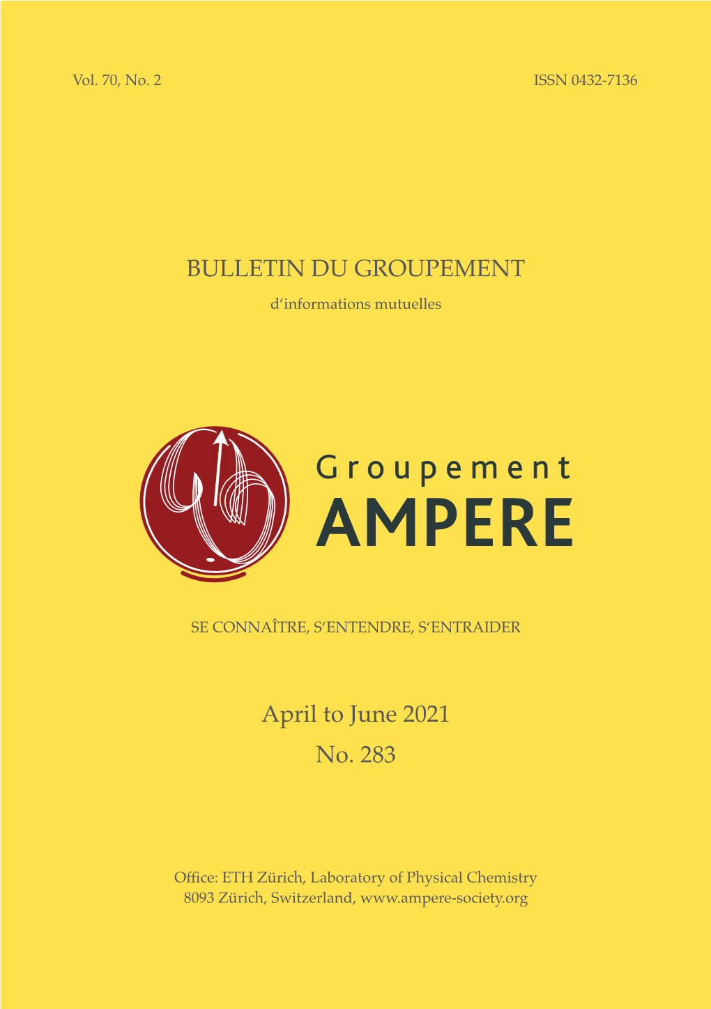 BULLETIN DU GROUPEMENT April to June 2021 No