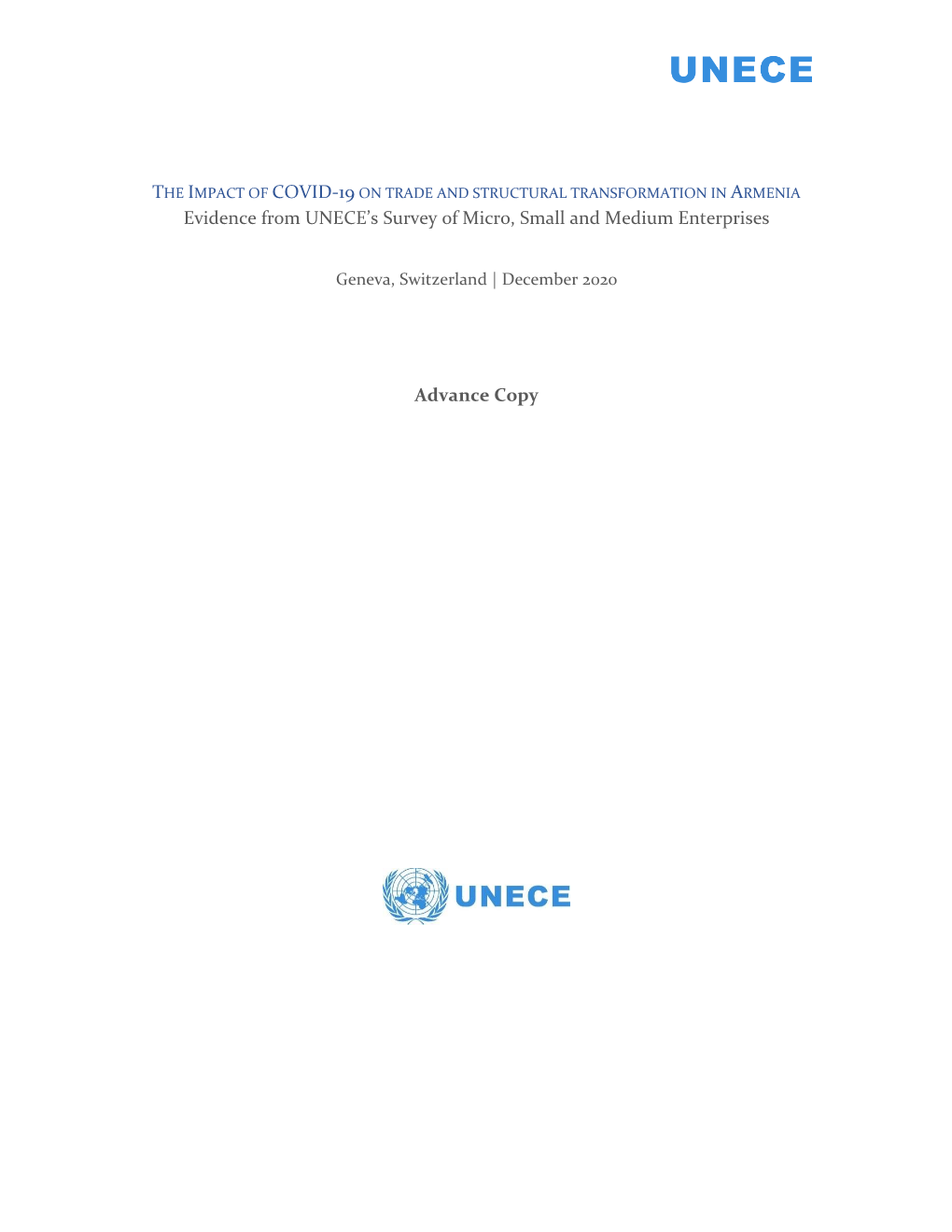 ARMENIA Evidence from UNECE’S Survey of Micro, Small and Medium Enterprises