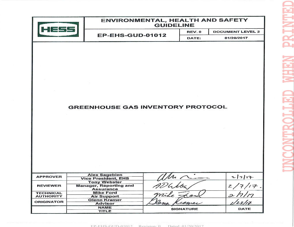 Read the Hess Greenhouse Gas Inventory Protocol