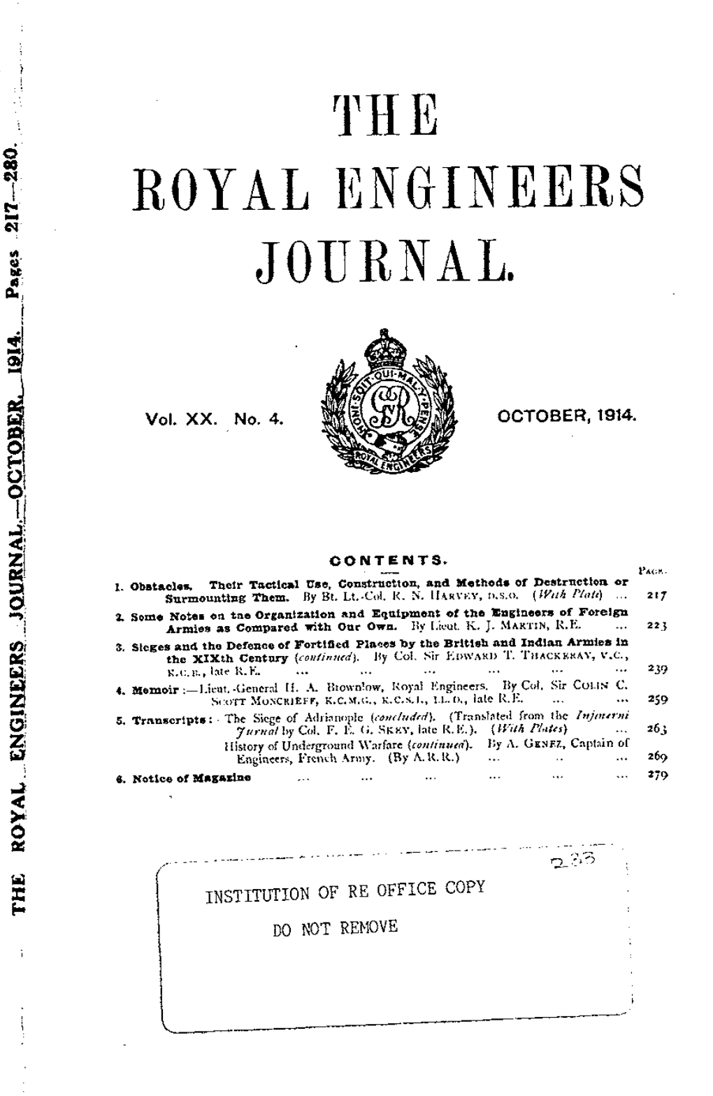 The Royal Engineers Journal