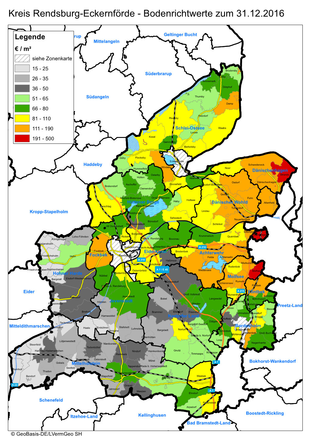 Bodenrichtwerte Zum 31.12.2016