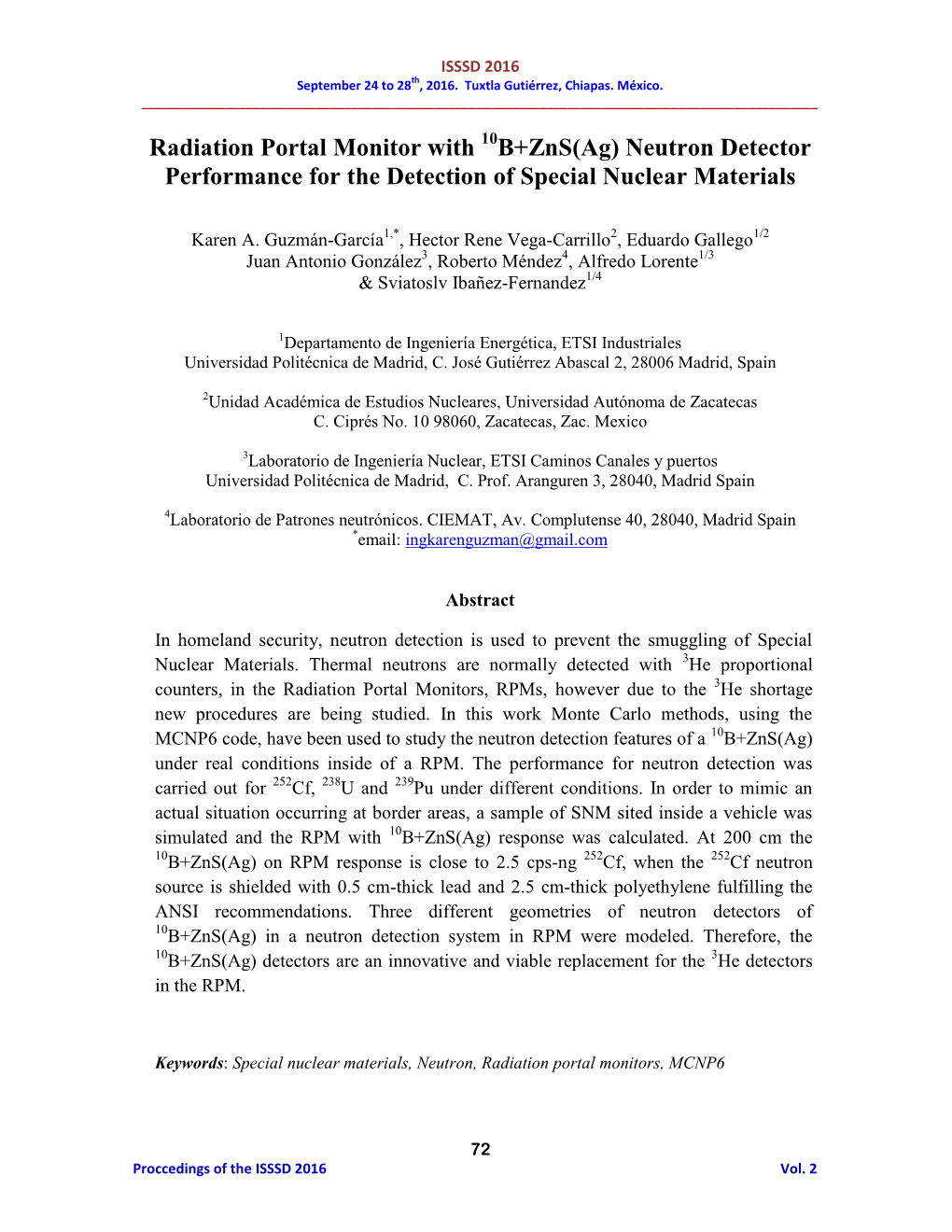 Radiation Portal Monitor with B+Zns(Ag) Neutron Detector