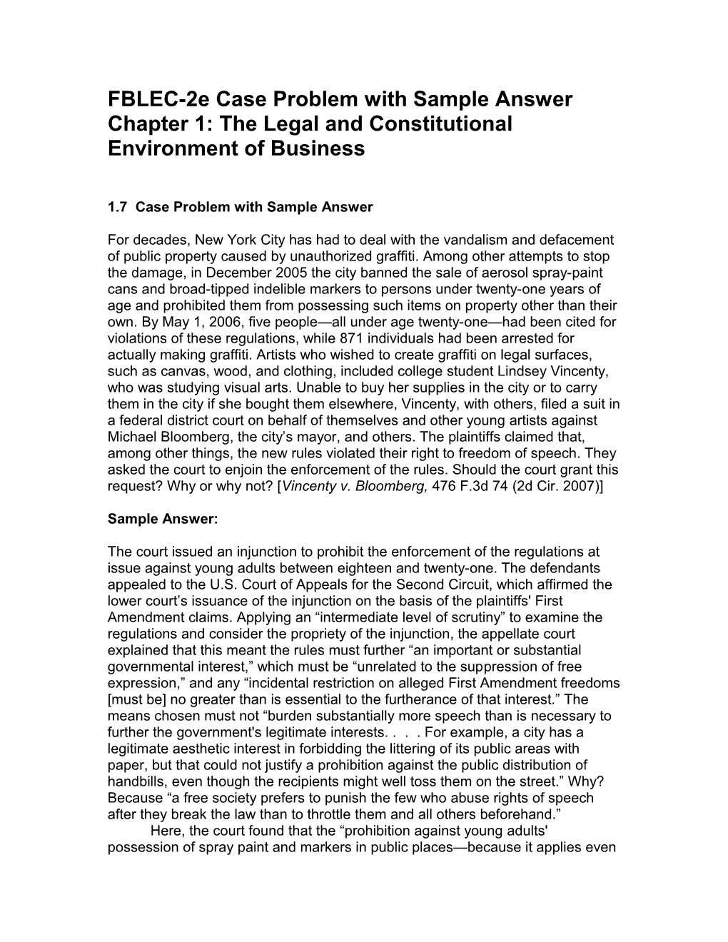 Chapter 4 - Constitutional Authority to Regulate Business s18