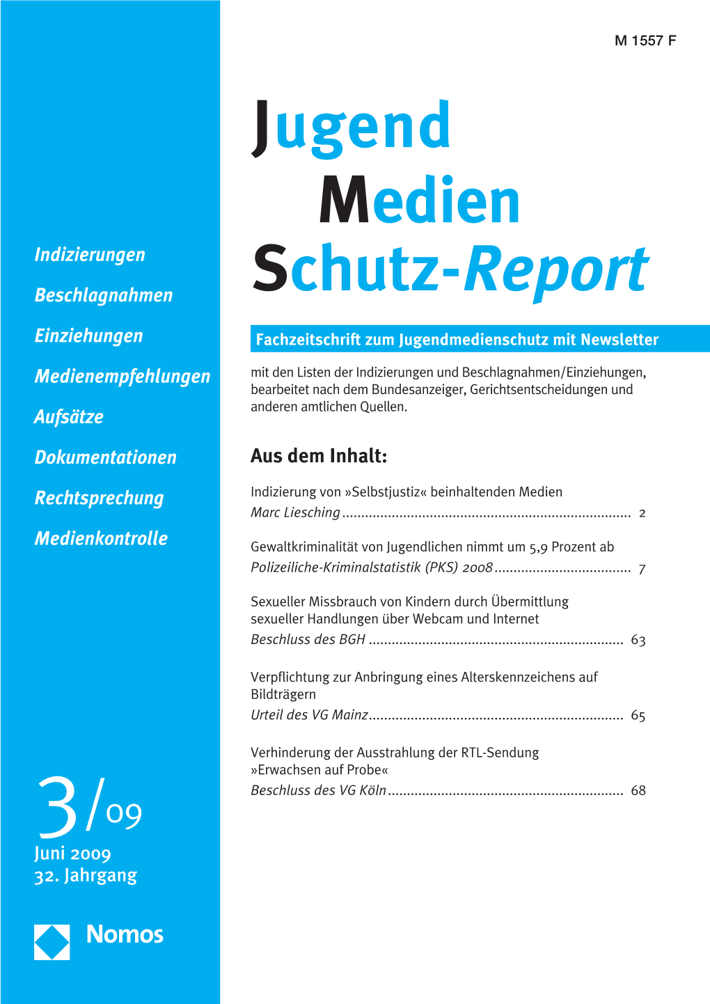 Schutz-Report Medien Jugend