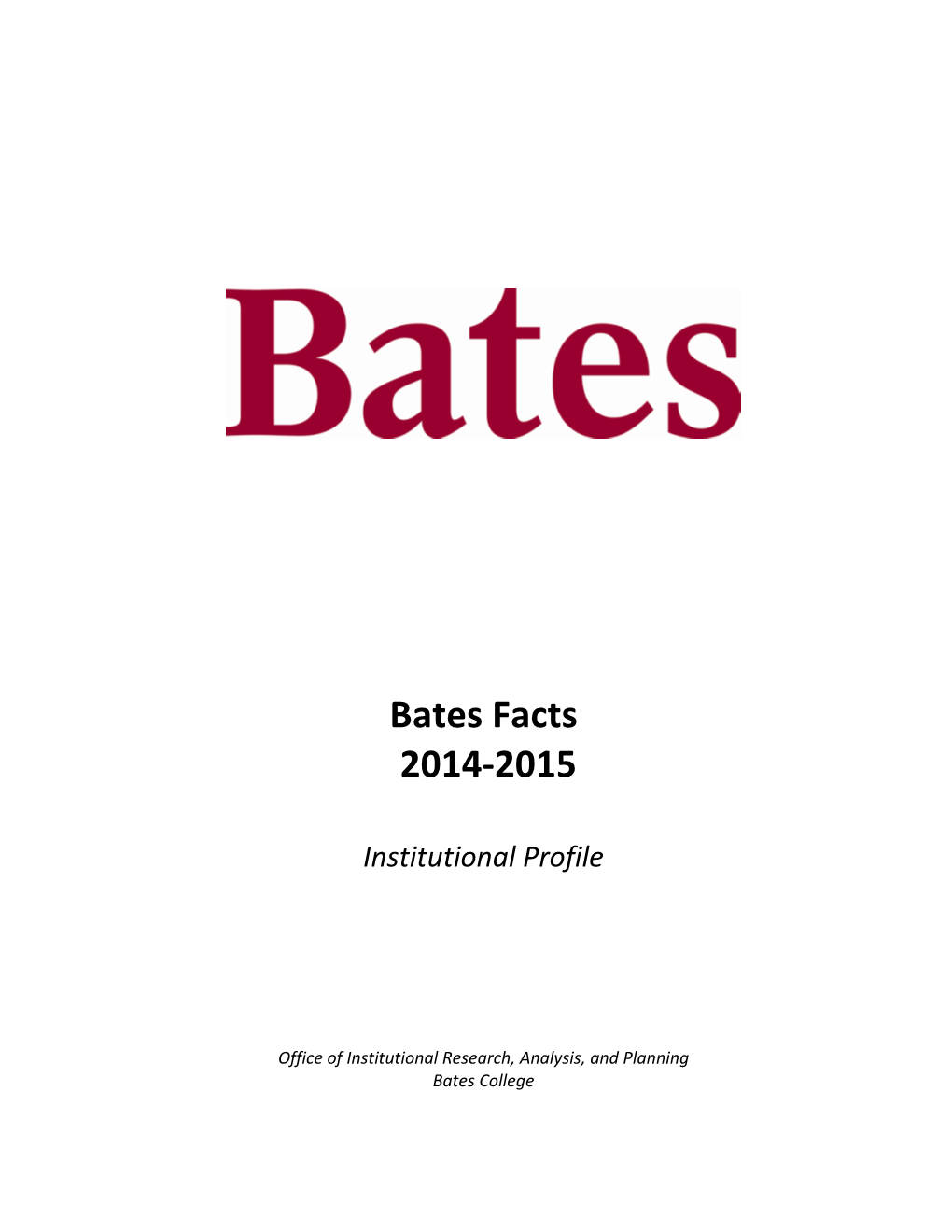 Bates Facts 2014-2015