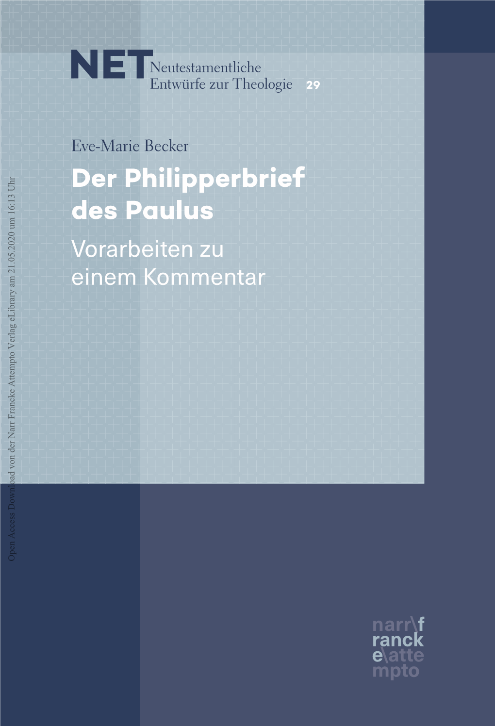 Der Philipperbrief Des Paulus Des Philipperbrief Der