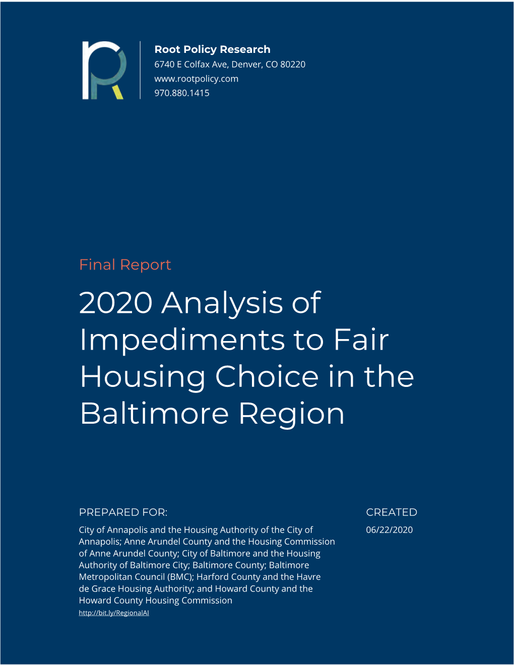 2020 Analysis of Impediments to Fair Housing Choice (AI)