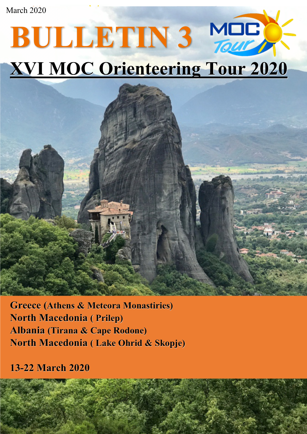 BULLETIN 3 XVI MOC Orienteering Tour 2020