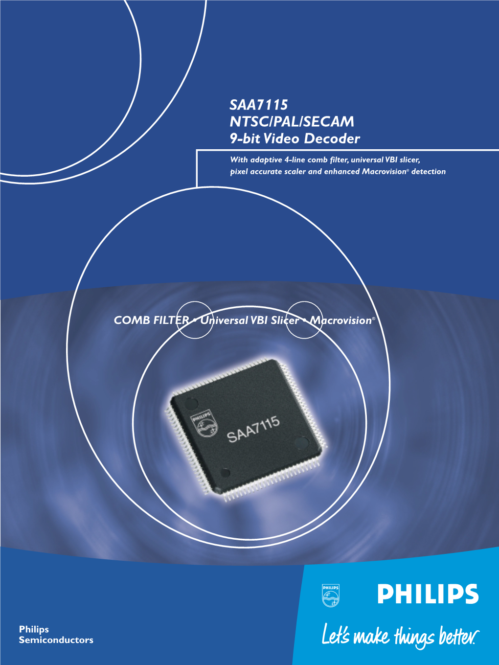 SAA7115 NTSC/PAL/SECAM 9-Bit Video Decoder