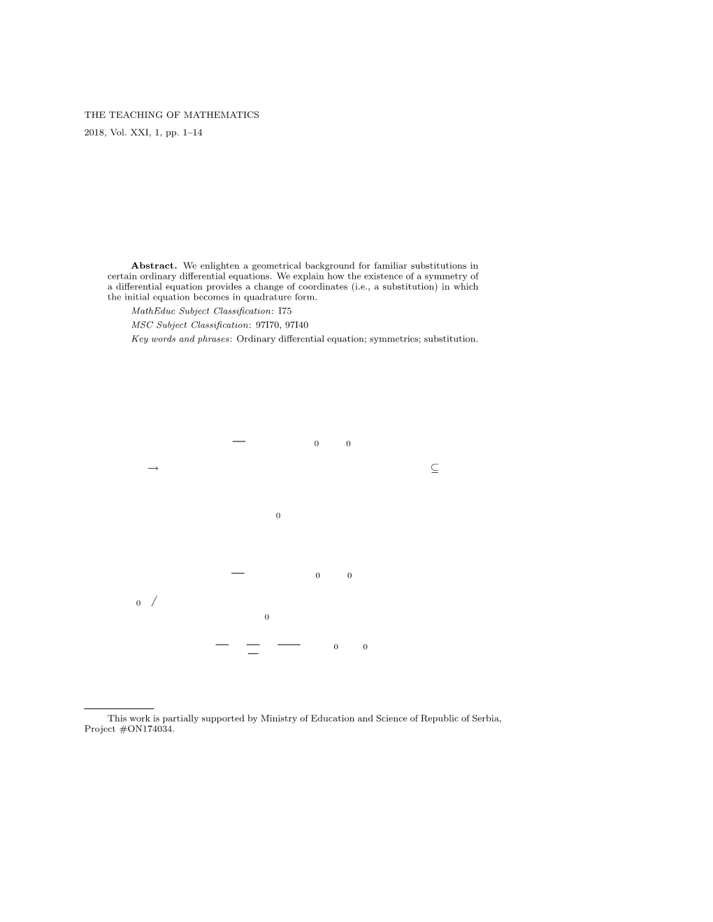 Substitutions in Differential Equations As a Geometry of Their Symmetries