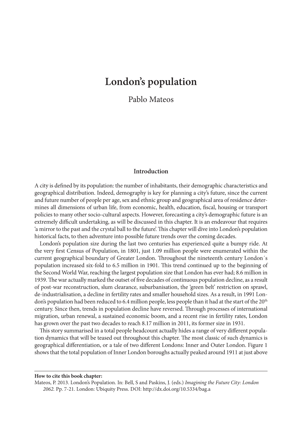 London's Population