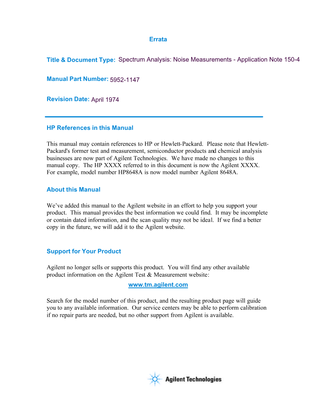 Noise Measurements