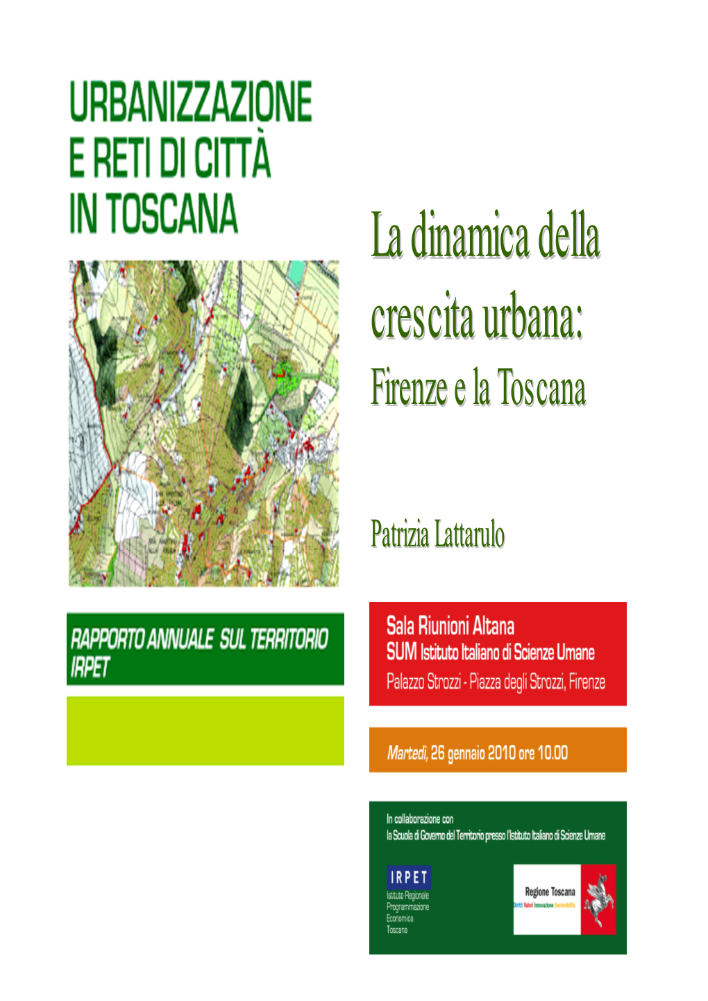 La Dinamica Della Crescita Urbana