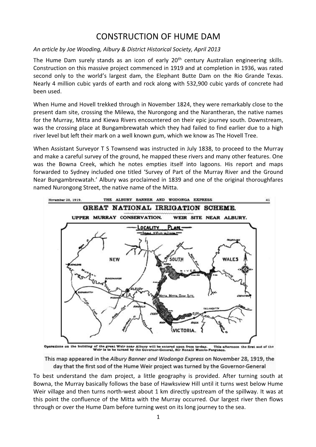 Construction of Hume