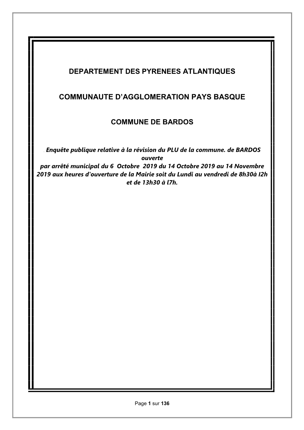 Departement Des Pyrenees Atlantiques Communaute D'agglomeration Pays Basque Commune De Bardos