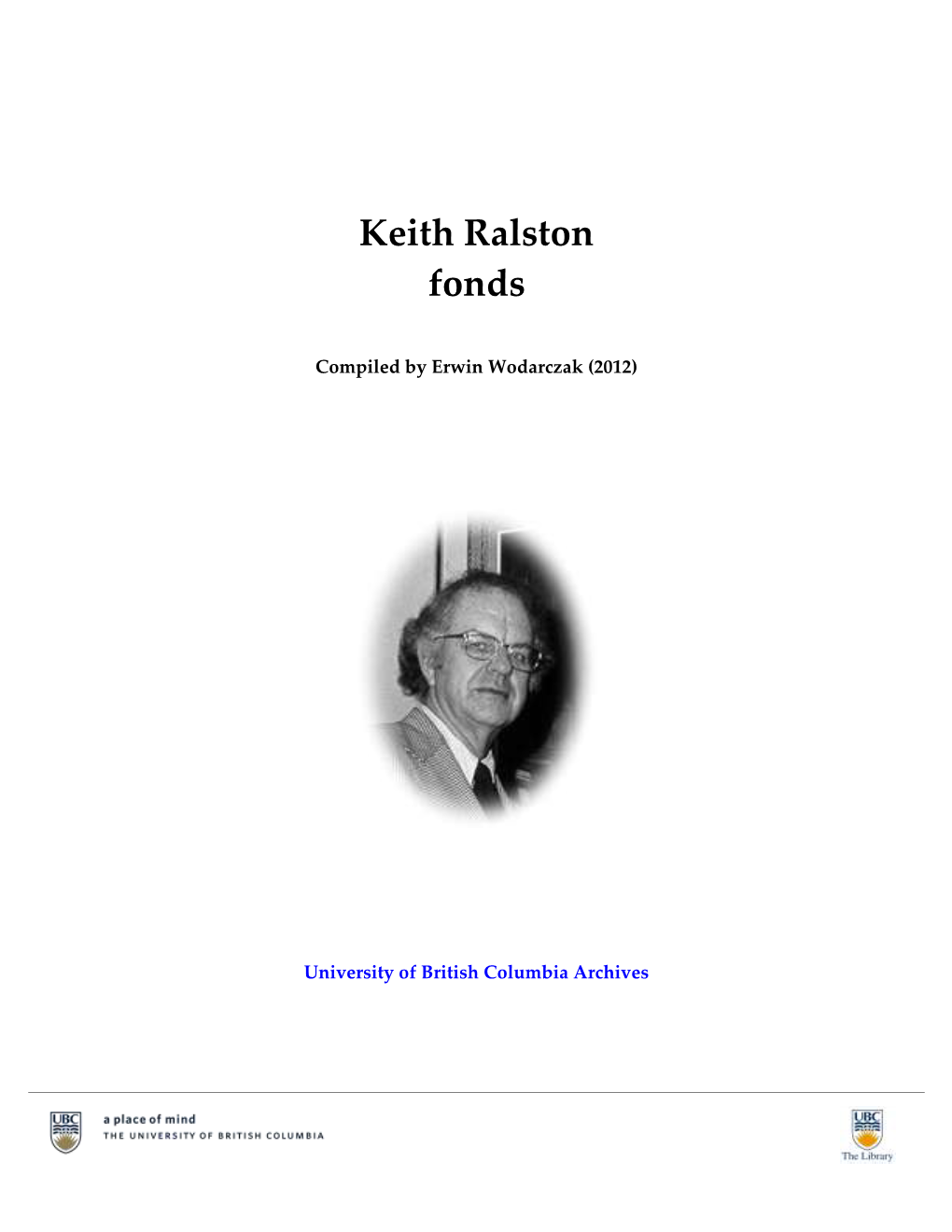 Keith Ralston Fonds