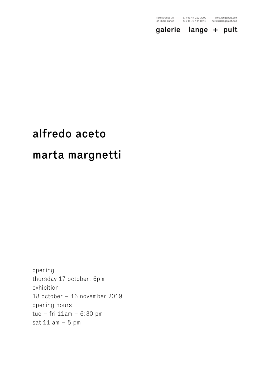 Alfredo Aceto Marta Margnetti