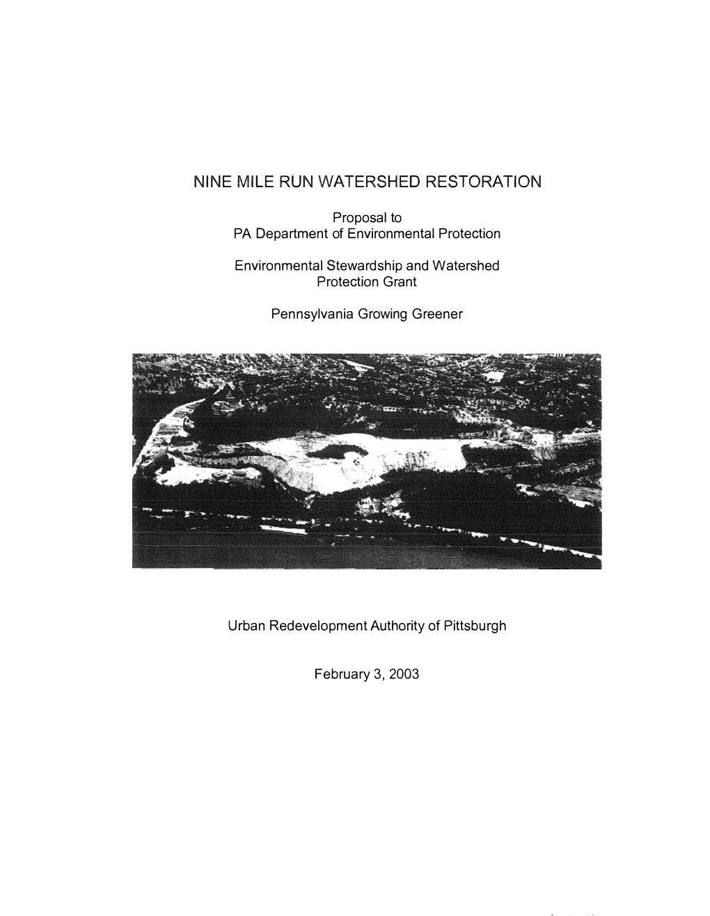 Nine Mile Run Watershed Restoration