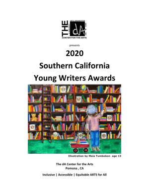 2020 Southern California Young Writers Awards