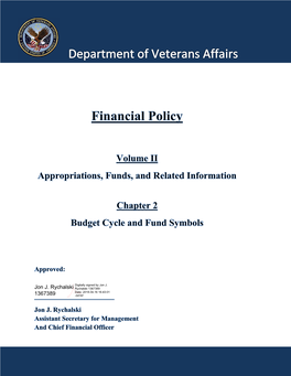 VA Financial Policy Volume II, Chapter 2
