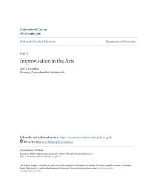 Improvisation in the Arts Aili W
