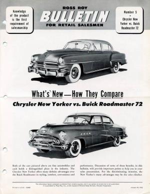 What's"New - How Jb Ly Co M-N Are Chrysler New Yorker Vs