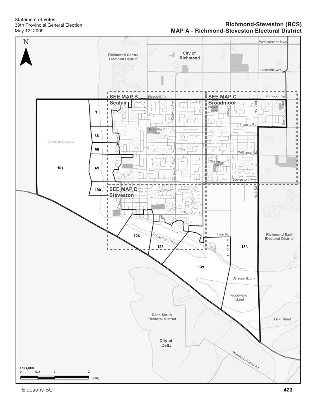 Richmond-Steveston (RCS) May 12, 2009 MAP a - Richmond-Steveston Electoral District