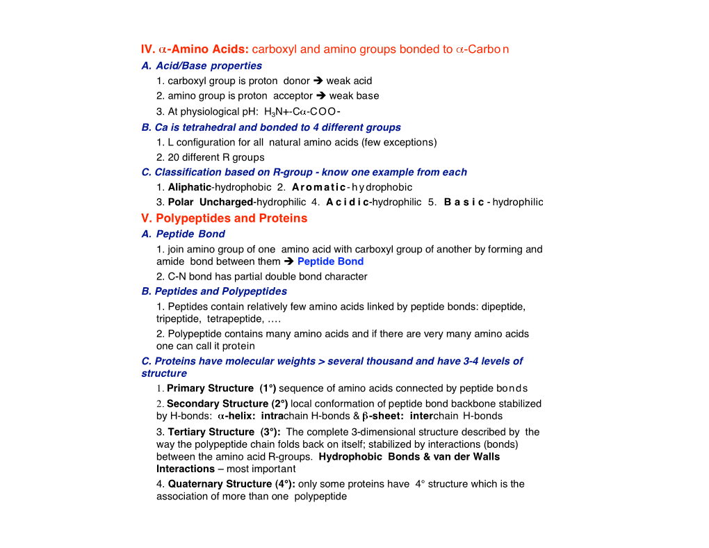 Carboxyl and Amino Groups Bonded to -Carbo N