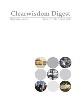 Clearwisdom Digest Clearwisdom.Net Issue 89 • November 2008