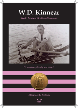 W.D. Kinnear World Amateur Sculling Champion