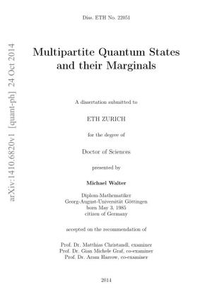 Multipartite Quantum States and Their Marginals