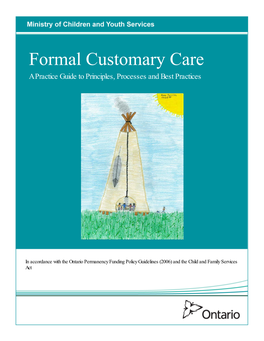 Formal Customary Care a Practice Guide to Principles, Processes and Best Practices