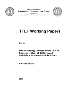 Transatlantic Technology Law Forum a Joint Initiative of Stanford Law School and the University of Vienna School of Law