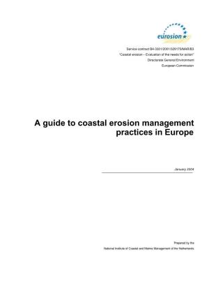 A Guide to Coastal Erosion Management Practices in Europe