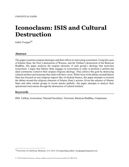 Iconoclasm: ISIS and Cultural Destruction
