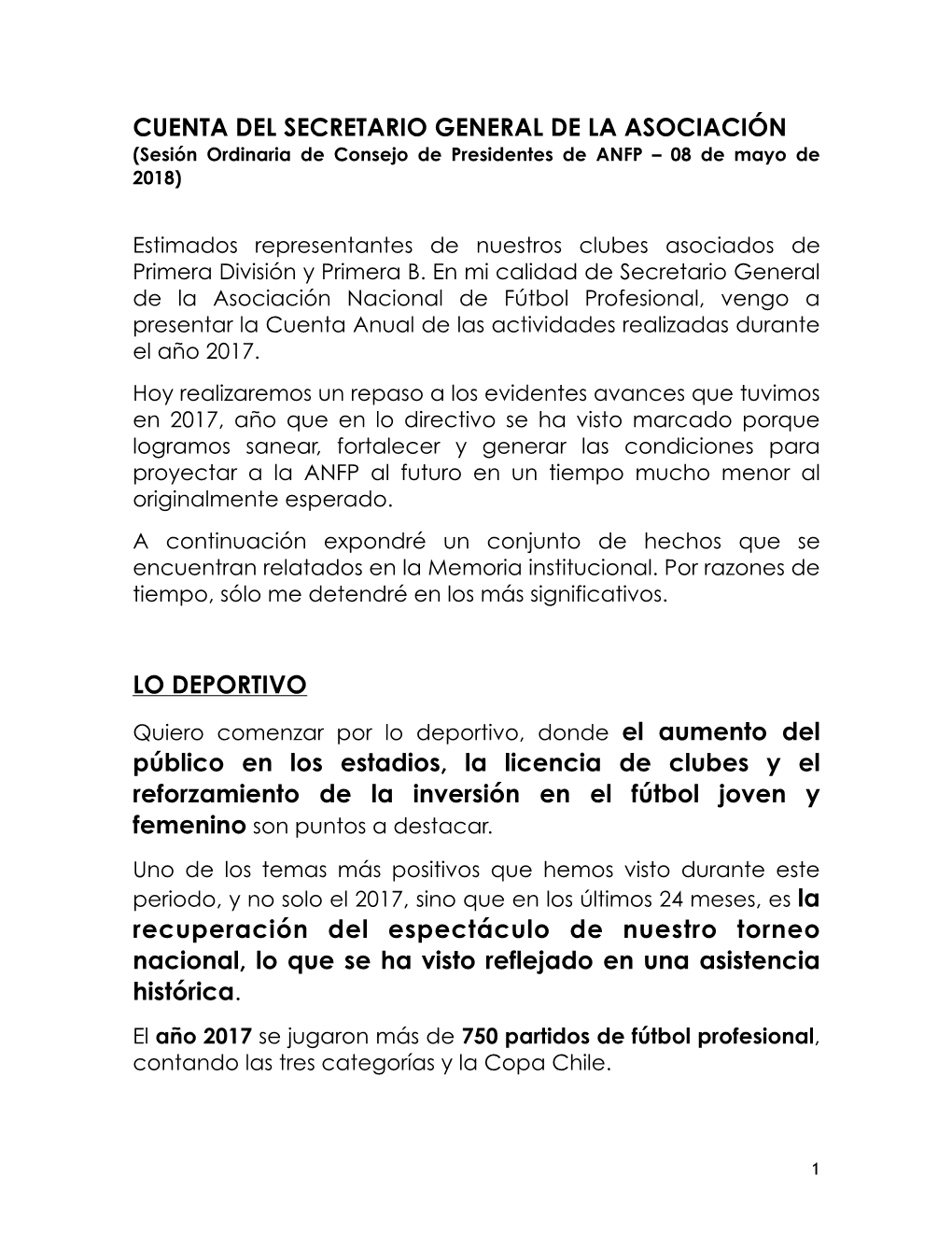 CUENTA SEC.GRAL. CONSEJO ORDINARIO MAYO 2018 V7.0