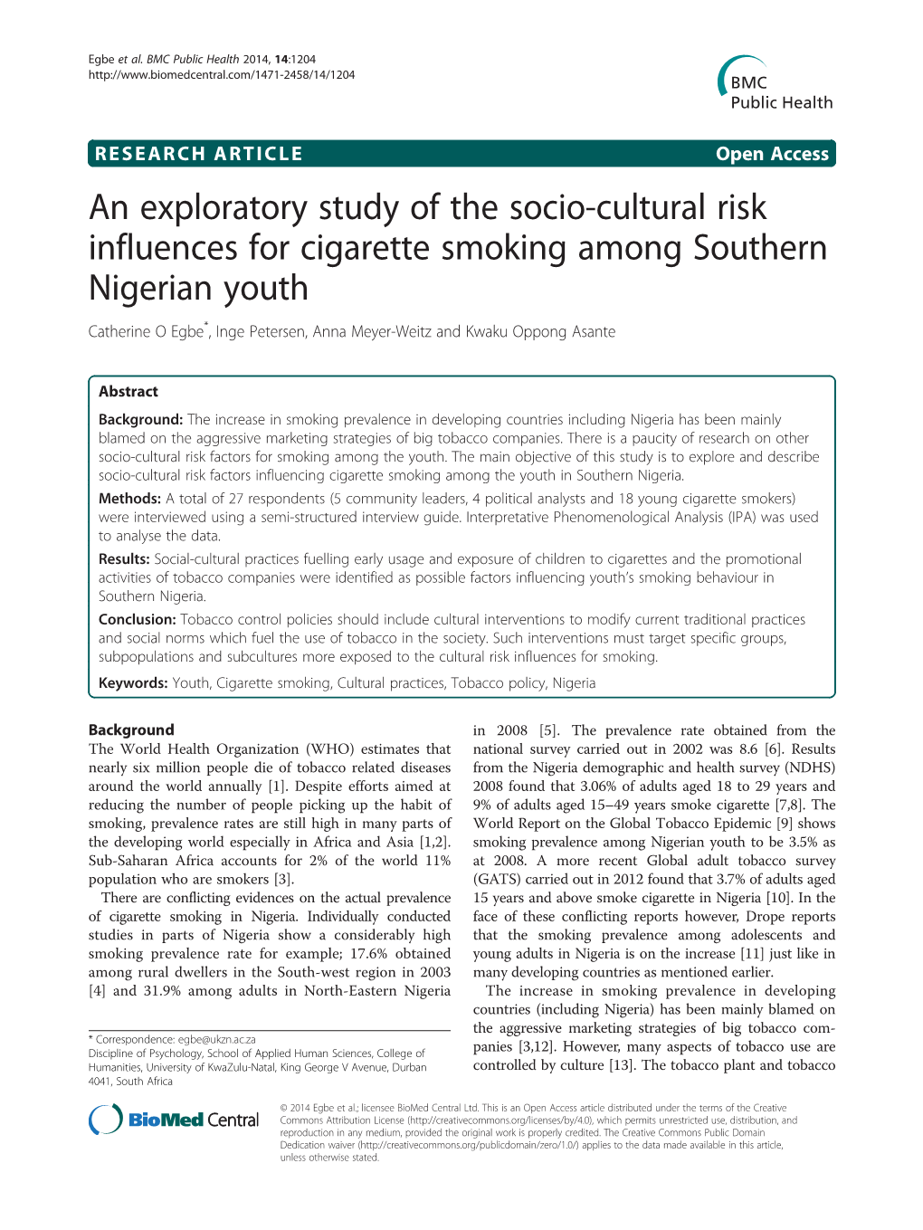 An Exploratory Study of the Socio-Cultural Risk Influences For