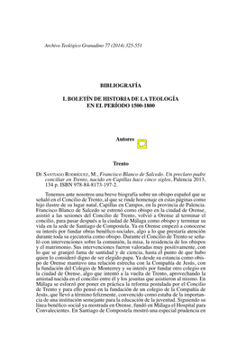 Archivo Teológico Granadino 77 (2014) 325-551
