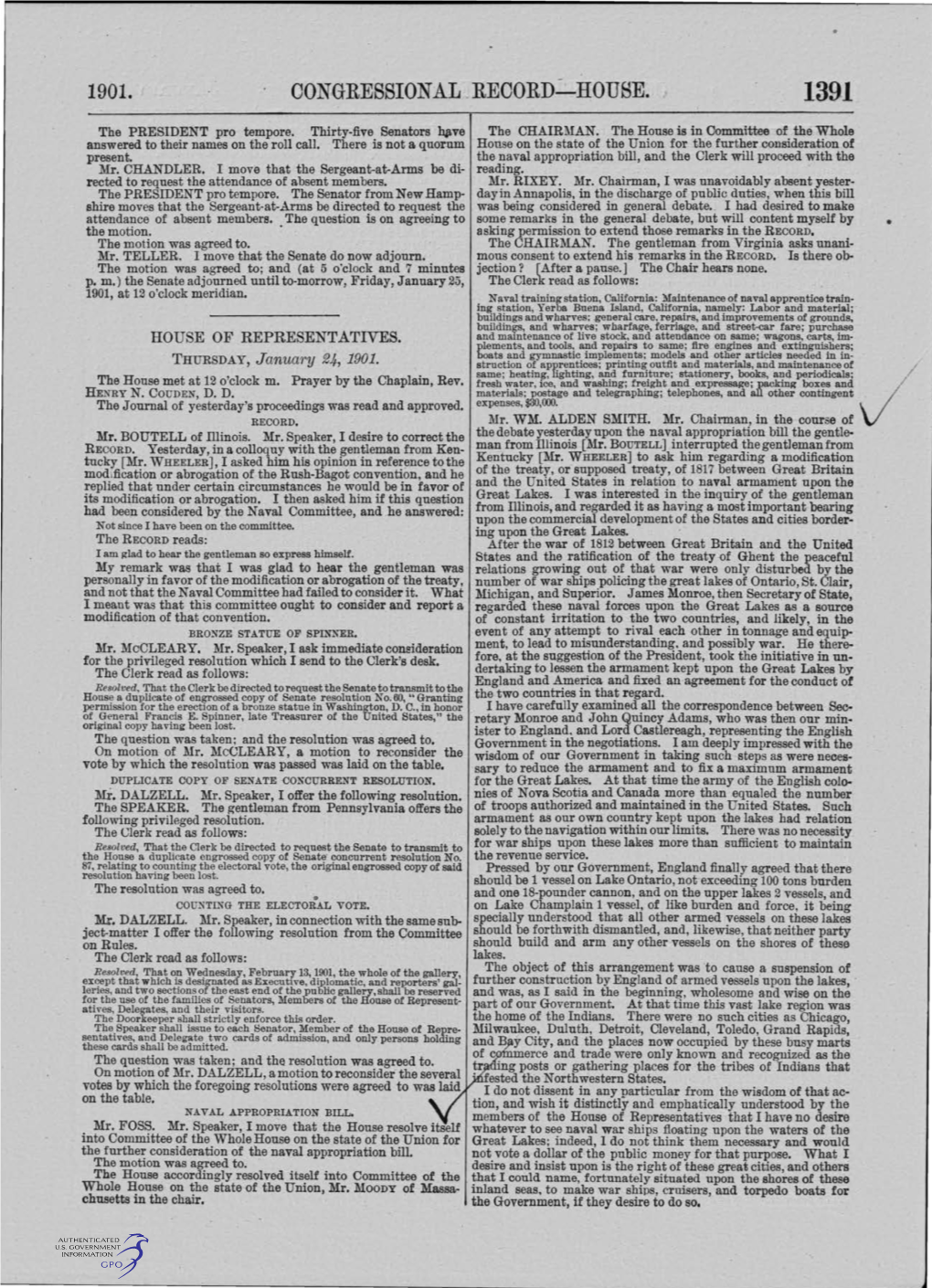 Congressional Record.: House. 1391