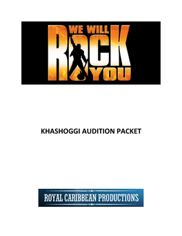 Khashoggi Audition Packet
