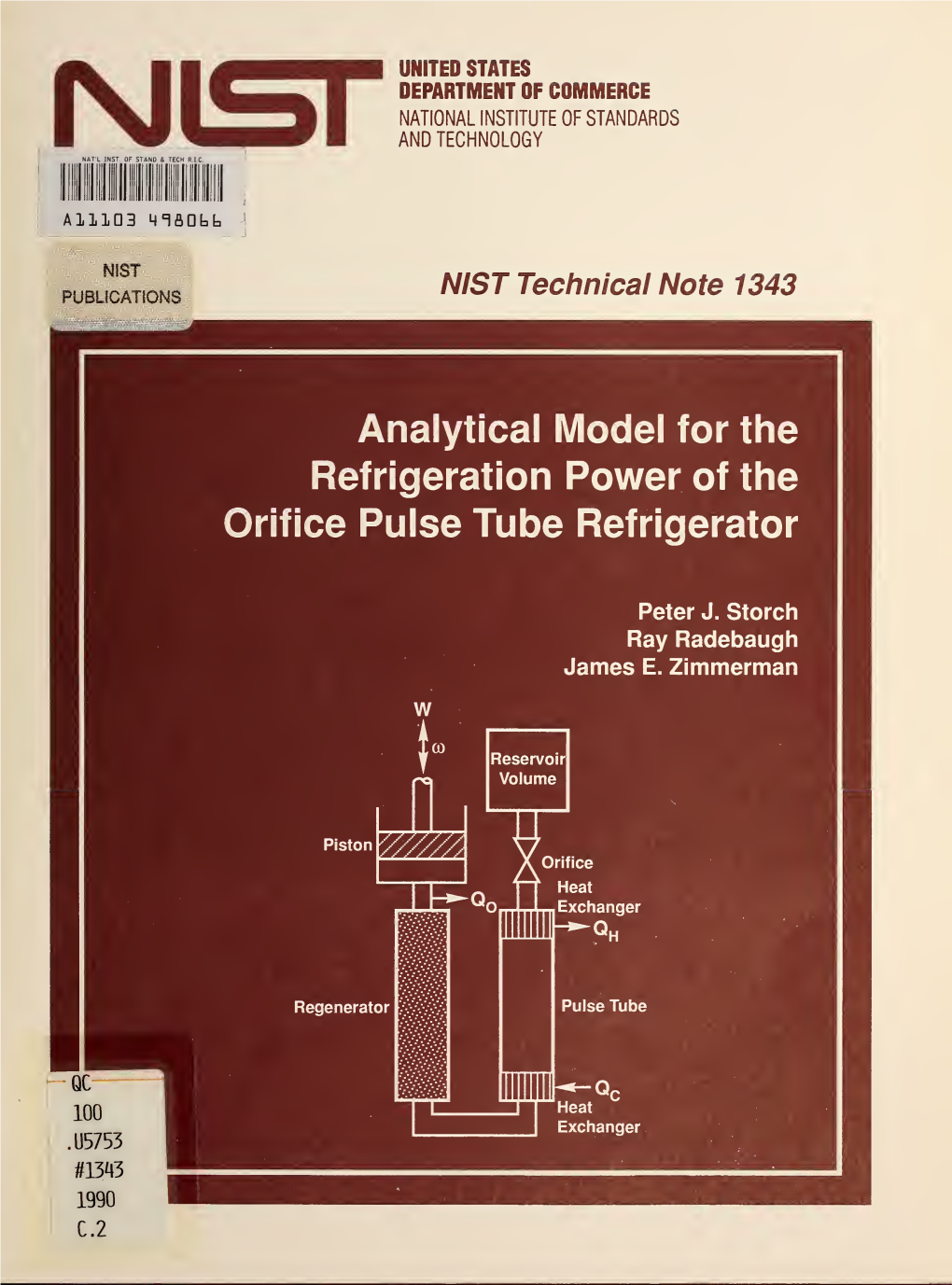 Analytical Model for the Refrigeration Power of the Orifice Pulse Tube Refrigerator