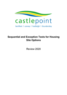 Sequential and Exception Tests for Housing Site Options Review 2020