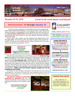 Calvary Weekly Plus CWP Volume 4, Issue 12