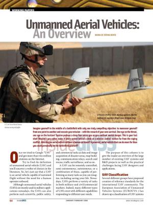Unmanned Aerial Vehicles: an Overview Maria De Fátima Bento