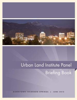 Urban Land Institute Panel Briefing Book
